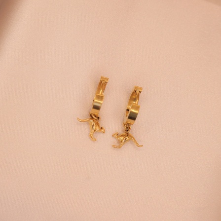 Gold-plated Kangaroo Huggies